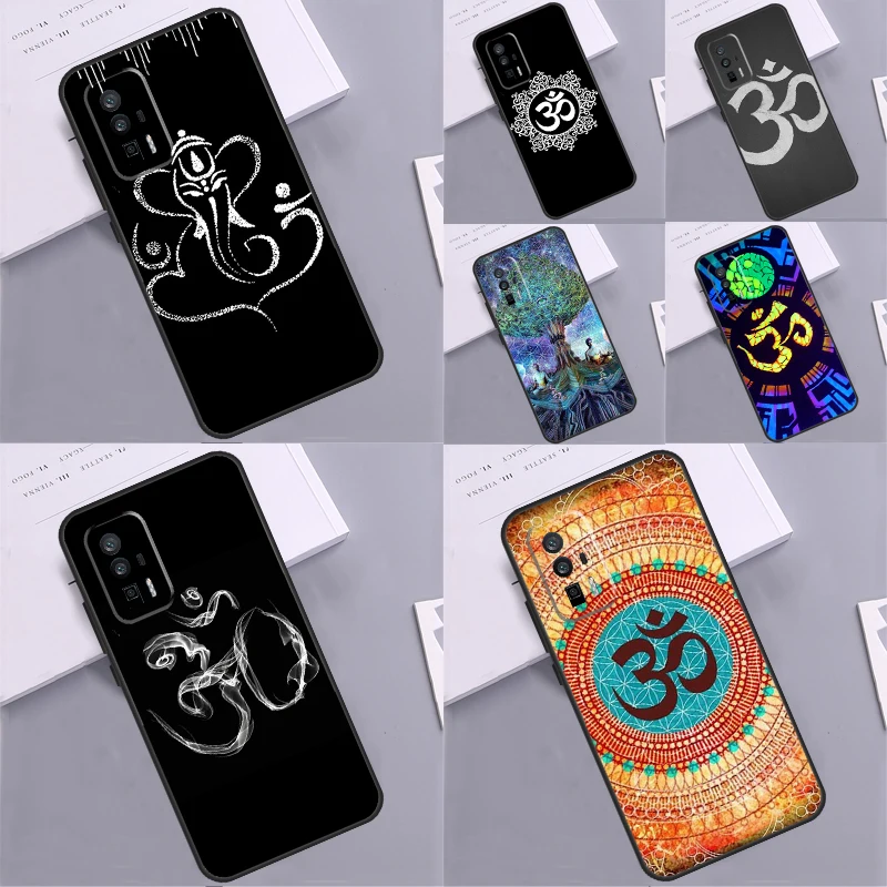 Aum Om Yoga Symbol Hindu Case For Xiaomi POCO F5 X5 X3 Pro M6 M5 M5s F3 F4 X4 GT 12X 12T 11T Pro 12 13 Lite Coque