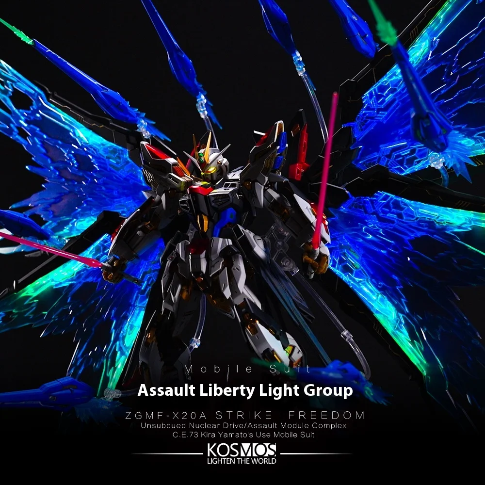 

Комплект светодиодов Kosmos MGEX Aile Strike Freedom RGB — многоцветное освещение премиум-класса для 1/100 MGEX, включает эксклюзивные бонусные аксессуары