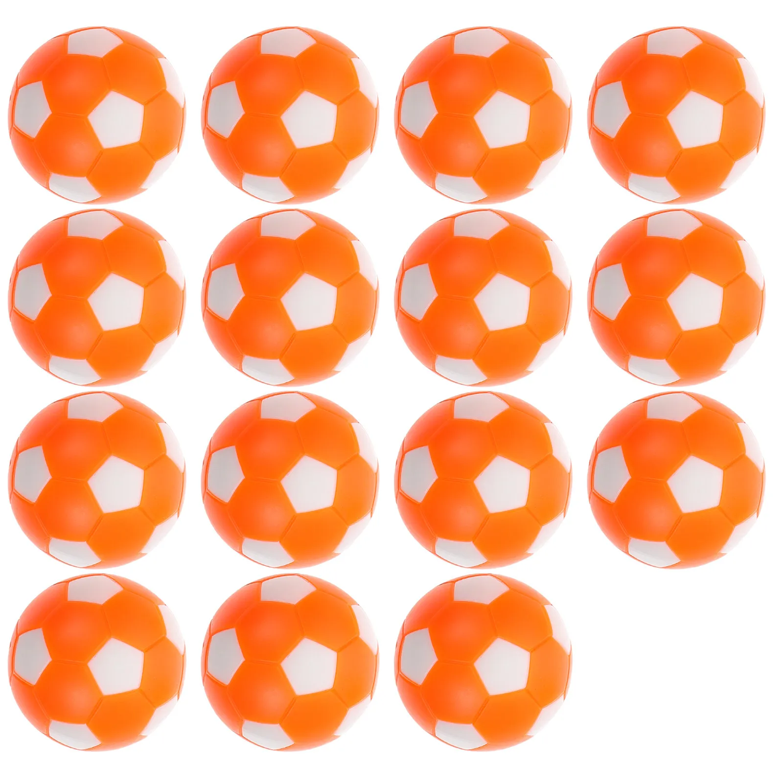 15Pcs Plastic Table Soccer Game Balls Compatible with All Table Football Machines Fine Workmanship Fun for Family