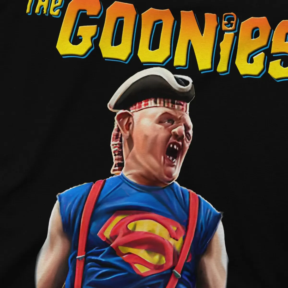 The Goonies Sloth T Shirts Men 100% Cotton Amazing T-Shirts Crew Neck The Goonies Tees Short Sleeve Clothing Graphic