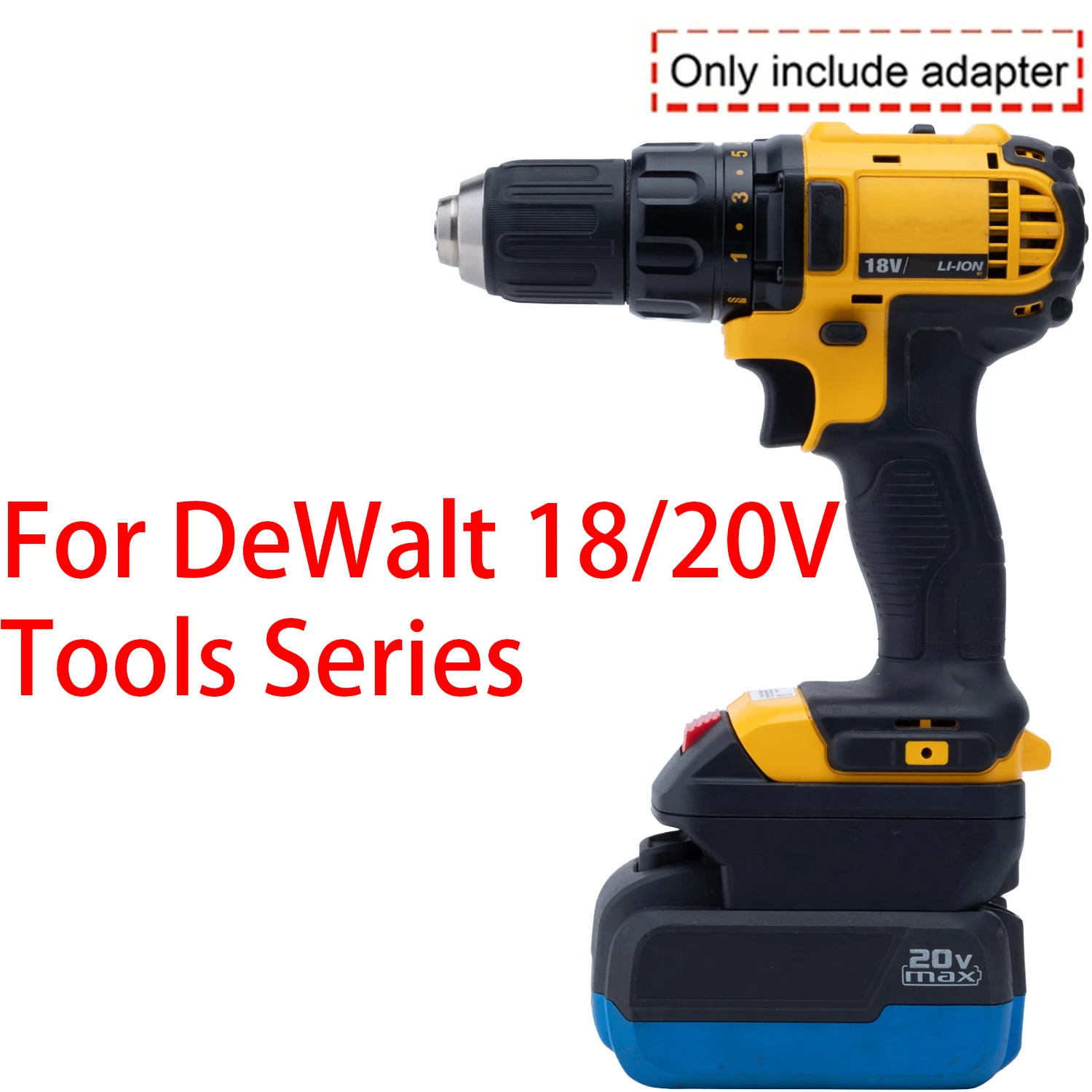 Adaptador de batería para herramienta DeWalt de 18/20V Li-ion a adaptador de batería Mastercraft de 20V Li-ion, accesorio para herramientas eléctricas
