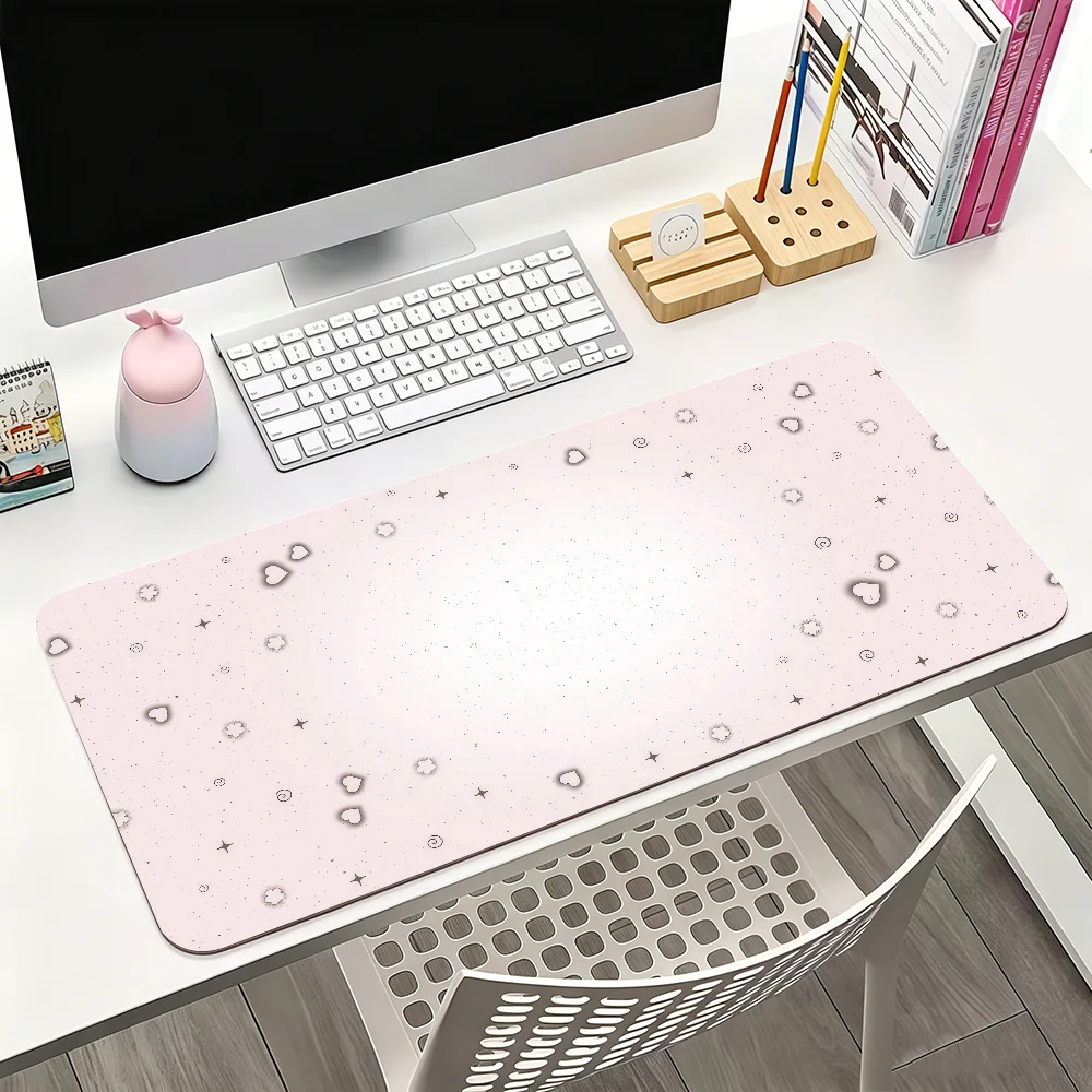 Gradient Heart Mark Fashion Mouse Pad For Office Gaming And Keyboards Non-Slip Large Waterproof