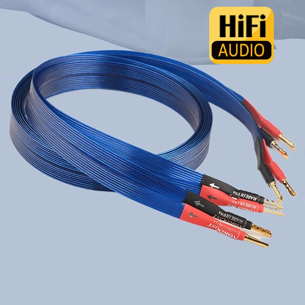 Nordost Blue Heaven Speaker Cable Silver Plated OFC loudspeaker Wire Flat hifi Audio Cable Audiophile Cable for DVD CD Mplifier