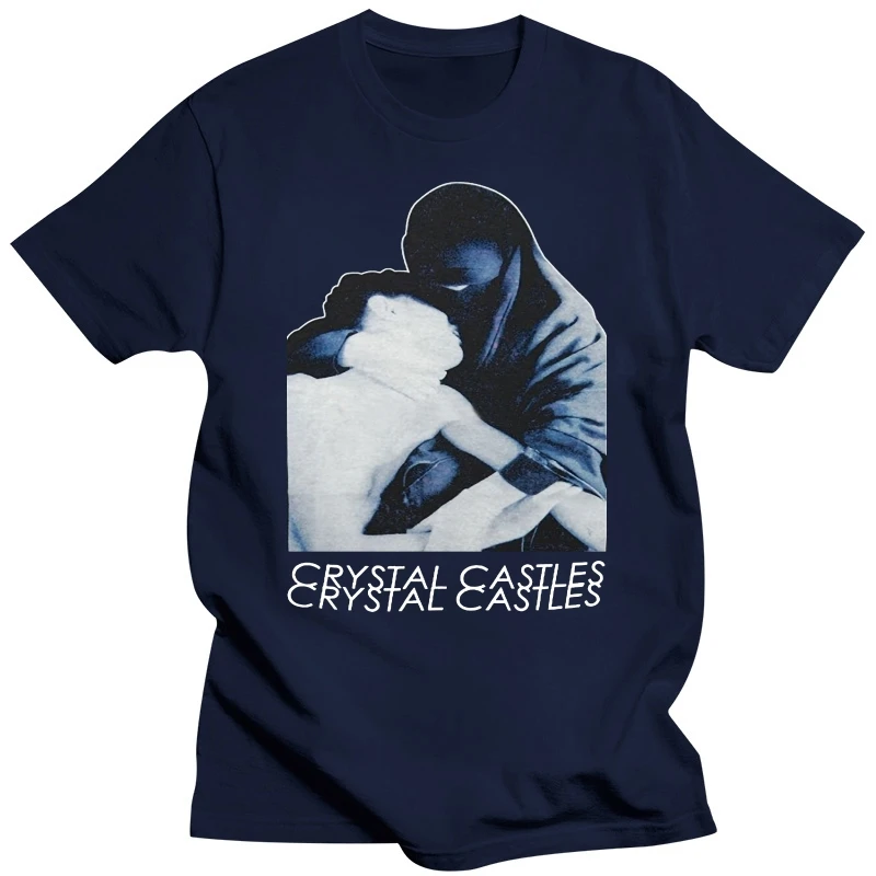 Crystal Castles Men\'s Burka Slim Fit T-shirt Black Summer Short Sleeve Shirts Tops S~3Xl Big Size Tees T Shirt