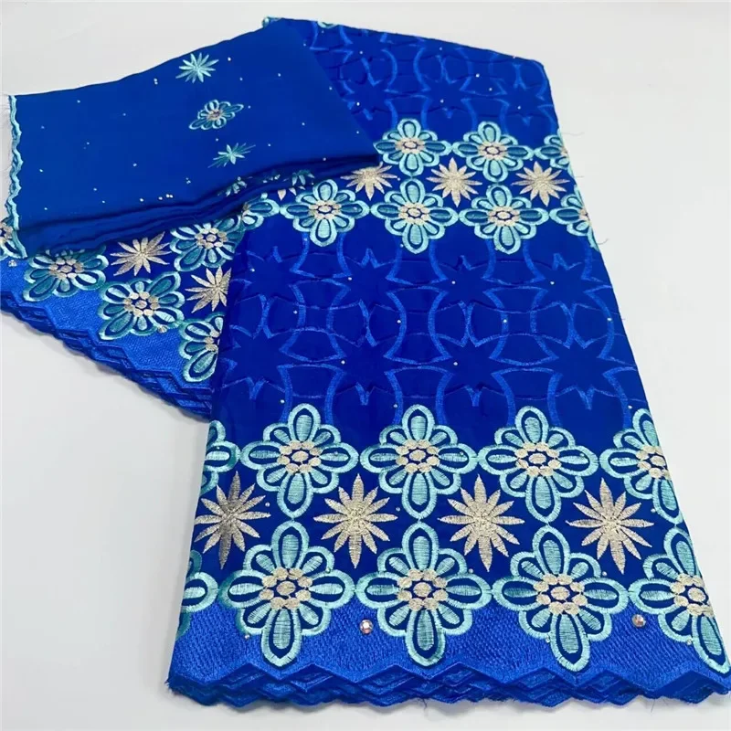 7 yard With Scarf Swiss lace fabric  latest Dry lace embroidery African 100% cotton fabrics Swiss voile lace Dubai style 3L12082