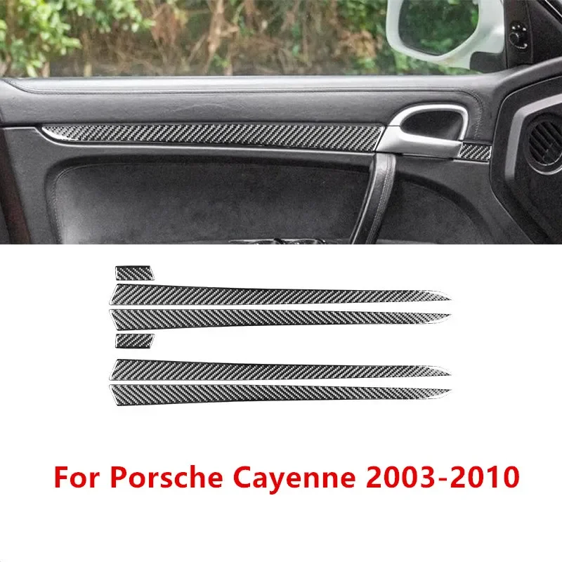 

Carbon Fiber Car Styling Inner Door Strip Panel Sticker Cover for Porsche Cayenne 2003 2004 2005 2006 2007 2008 2009 2010