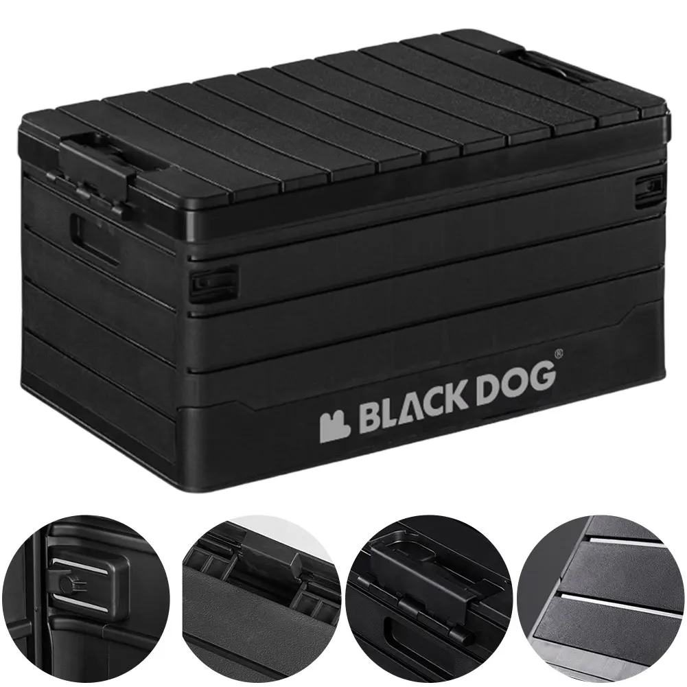 

60L Folding Car Storage Case Large Capacity Foldable Storage Bin Multifunctional Portable Picnic Box for Home Outdoor