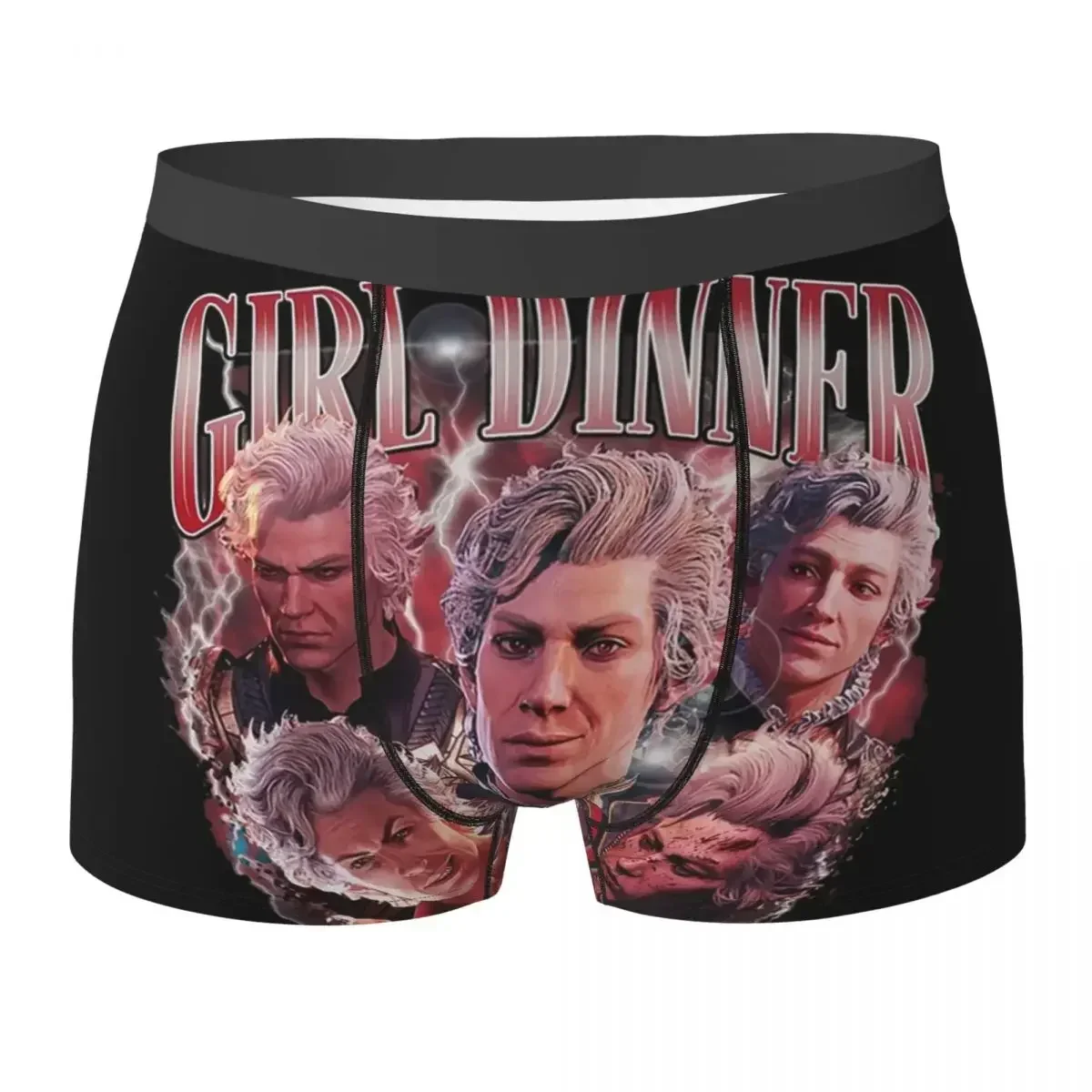 

Boxer Underpants Shorts Astarion Girl Dinner Baldurs Gate Panties Men's Soft Underwear for Homme Man Boyfriend Gifts
