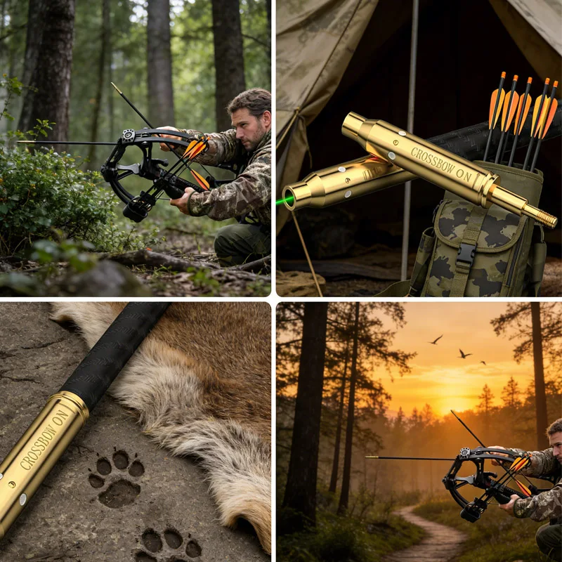 

Crossbow Green Laser Bore Sight Archery Sighting Tool with On/Off Switch Arrow Boresighter and Batteries