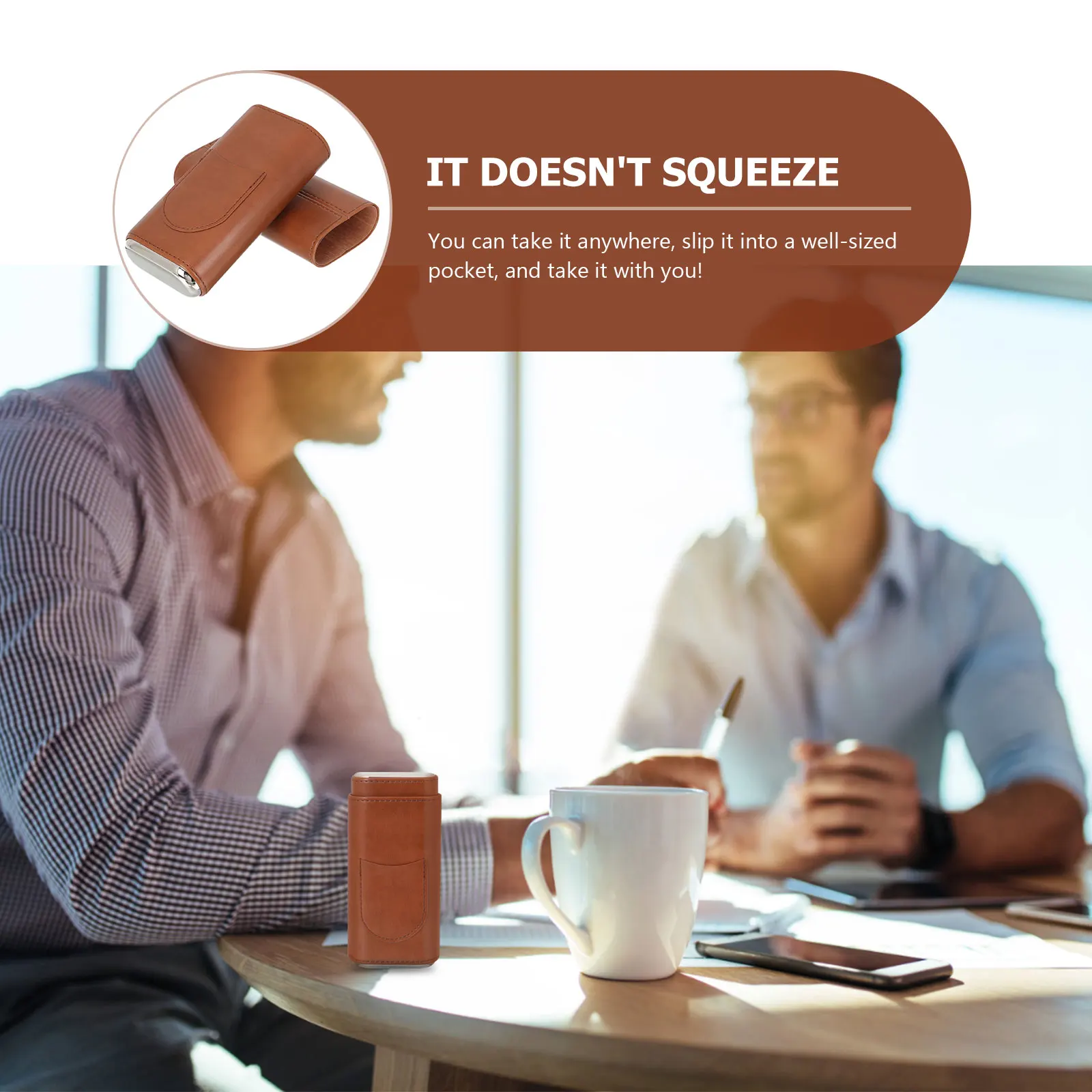 

Portable Case Small Travel Carry Case Cigar Box Travel Holder Lightweight Storage Pouch Cigar Accessories Organizer