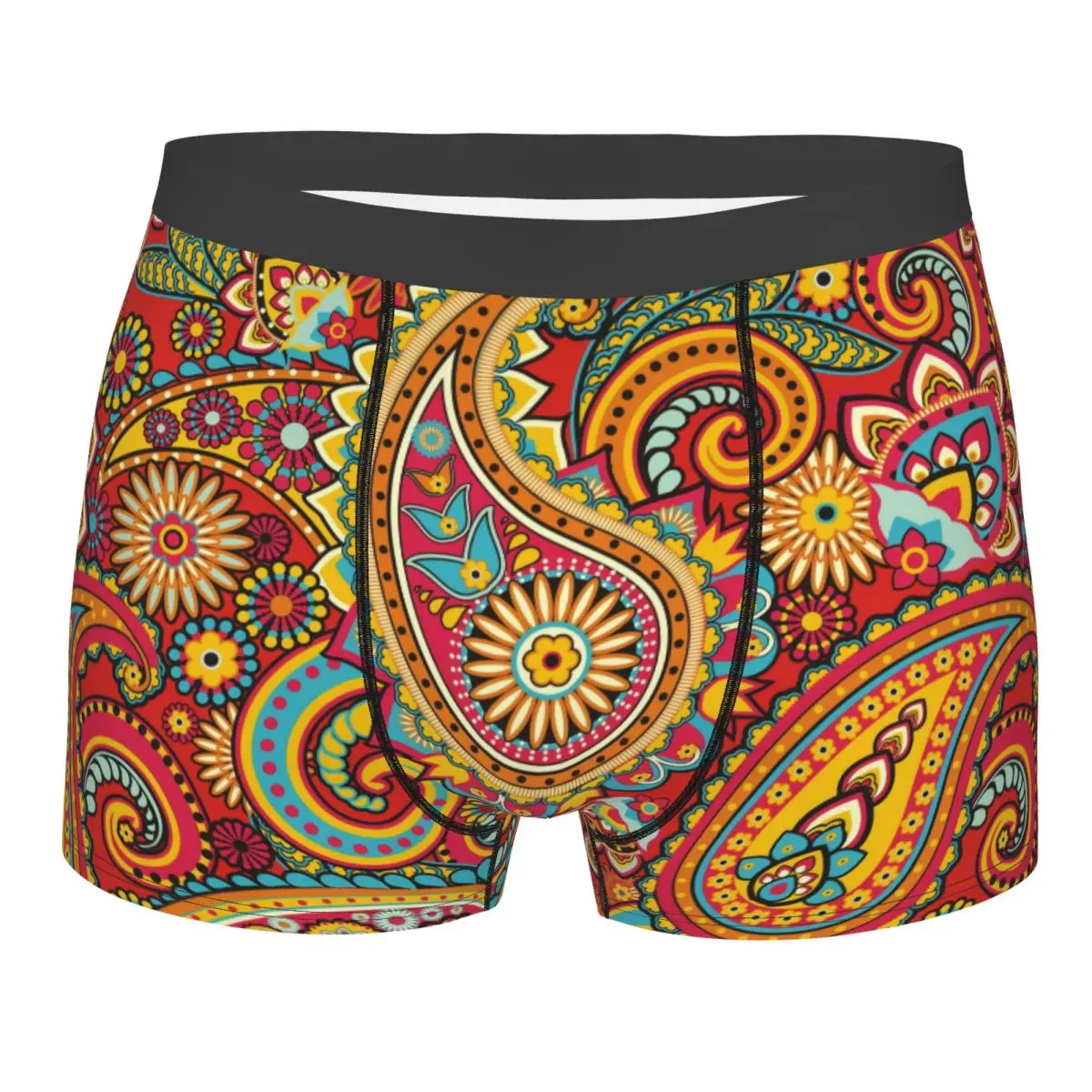 

Новинка на заказ, этнический богемный стиль, бандана с пейсли, боксеры, шорты, мужские трусы, эластичные трусы, нижнее белье