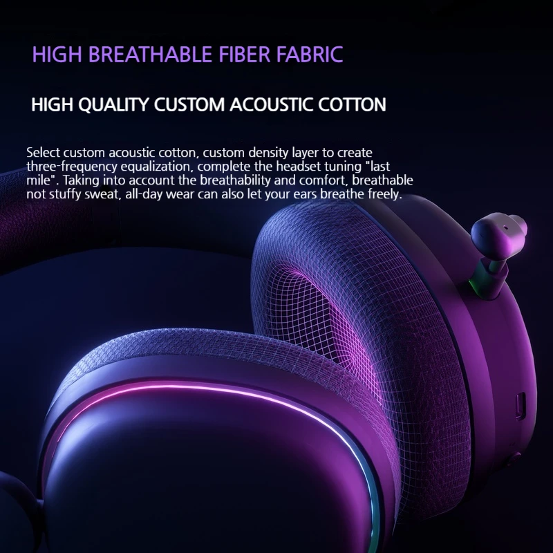 Aula G7pro Headphone Game Noise Reduction Three Mode Wireless Bluetooth Headset High Quality Low Delay 7.1 Channels Earphones