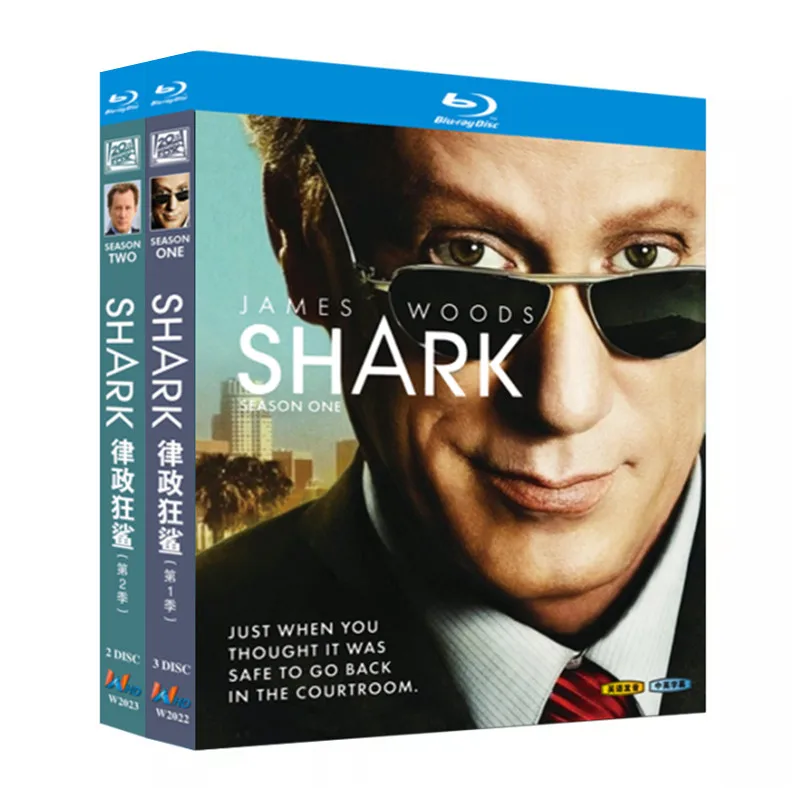 Blu-ray Ultra HD TV Series Shark Season 1–2 Box Set with English and Traditional Chinese Subtitles