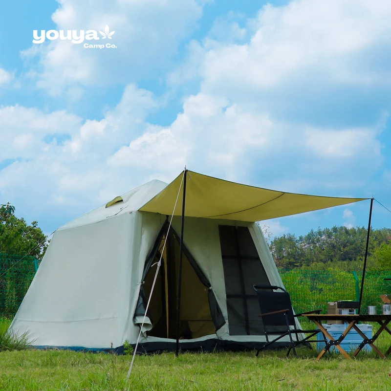 

Affordable Inflatable Tent House with Fly Quick Setup Waterproof Portable Family Outdoor Picnic Camping Air Tent Hiking Trip