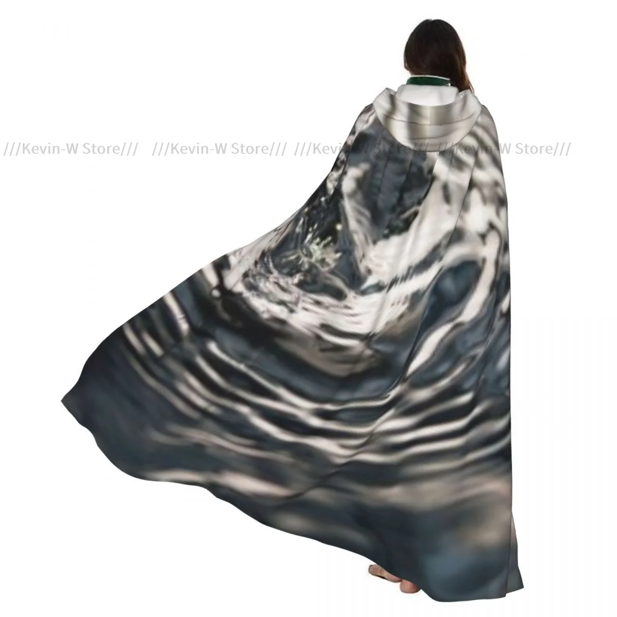 

Unisex Adult Drop Of Water Background Cloak with Hood Long Witch Costume Cosplay
