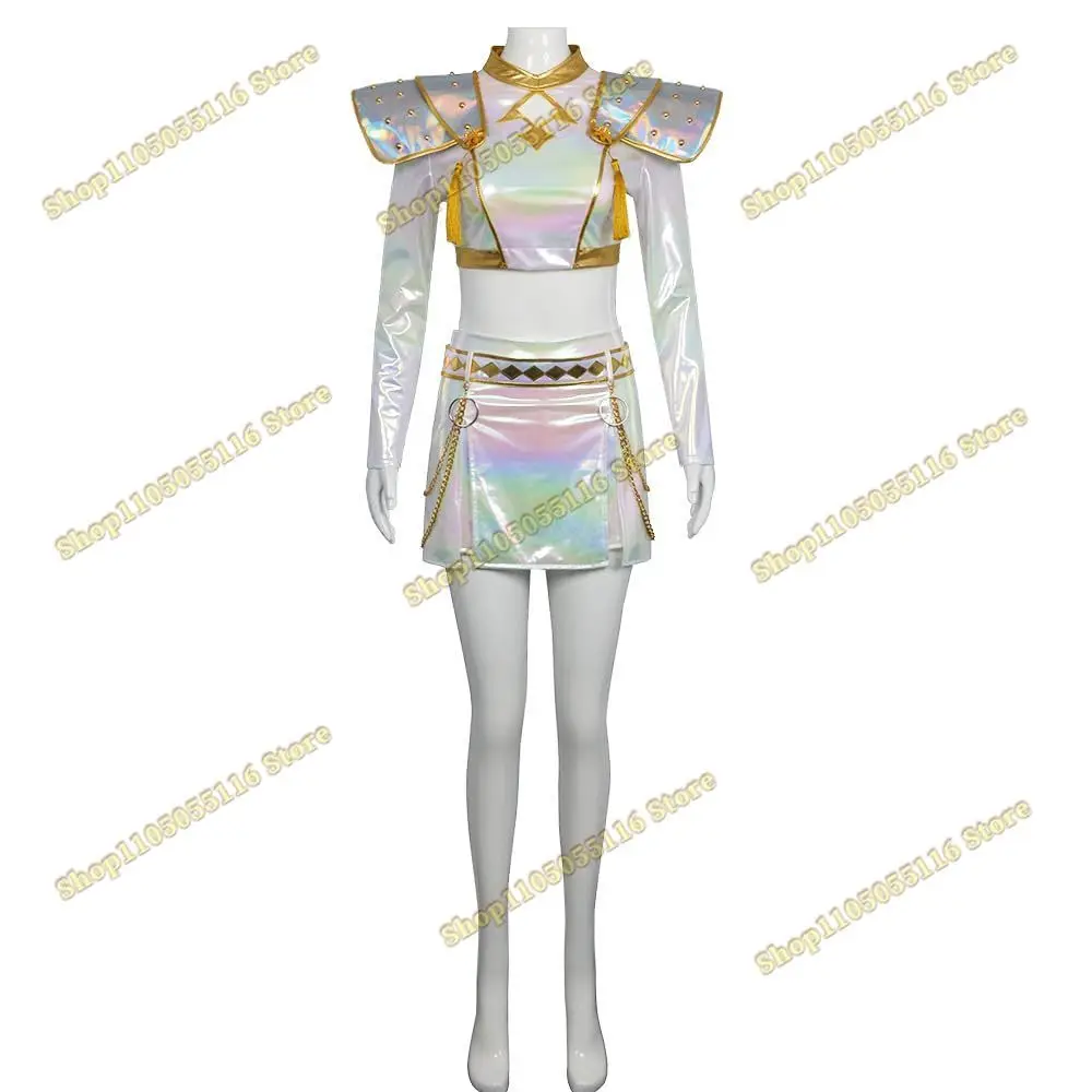 أزياء زوي كيبوب شيطان الصيادين التأثيرية كيبوب زوي التأثيرية أزياء كيبوب شيطان الصيادين رومي ميرا التأثيرية للهالوين زي لعب الأدوار للنساء