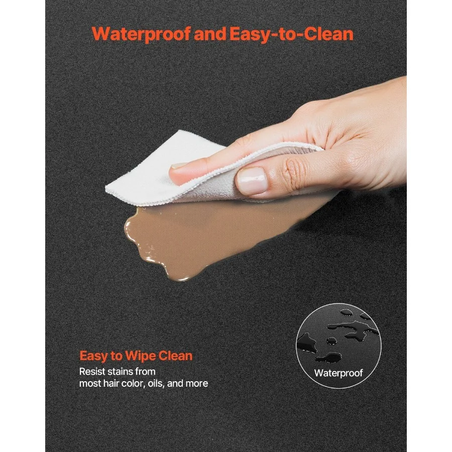 سجادة صالون لمصفف الشعر 3 × 5 أقدام سجادة كرسي صالون نصف دائرية 1 2 سميكة #5