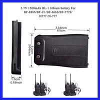 Baofeng 888S Battery 3.7V 1500mAh BL-1 Battery For BF-666S BF-777S BF-C1 RT21 BF-888s Walkie Talkie Rechargeable Lithium Battery