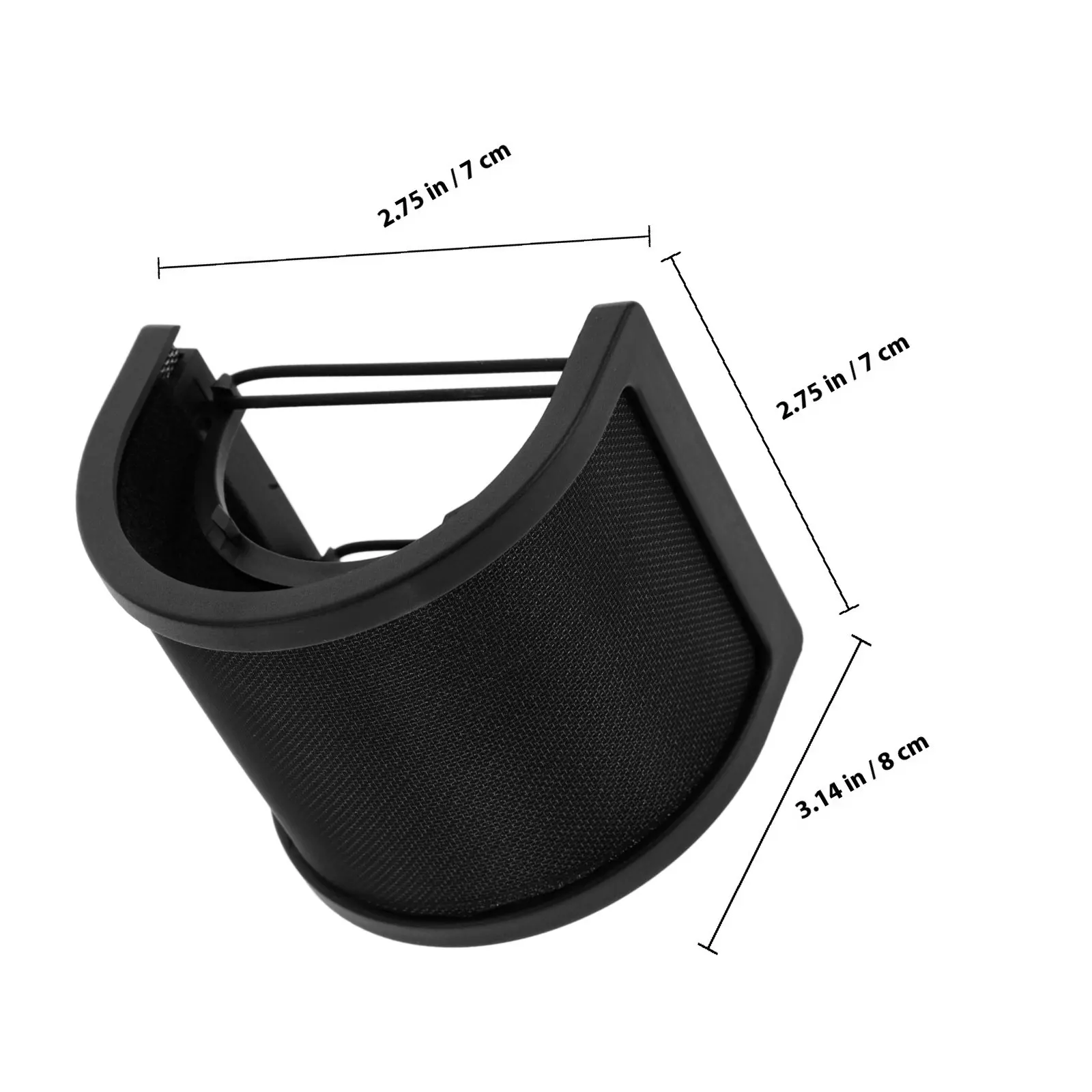 U Shape Dual Layer Microphone Pop Filter Windscreen Shield Essential Mic Isolation Shield for Recording Podcasting view 2