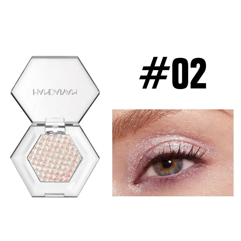 Palette de fards à paupières caméléon, mastic hexagonal, scintillant holographique changeant pour scène, Festival, pigments construitifs, résistant à l'eau