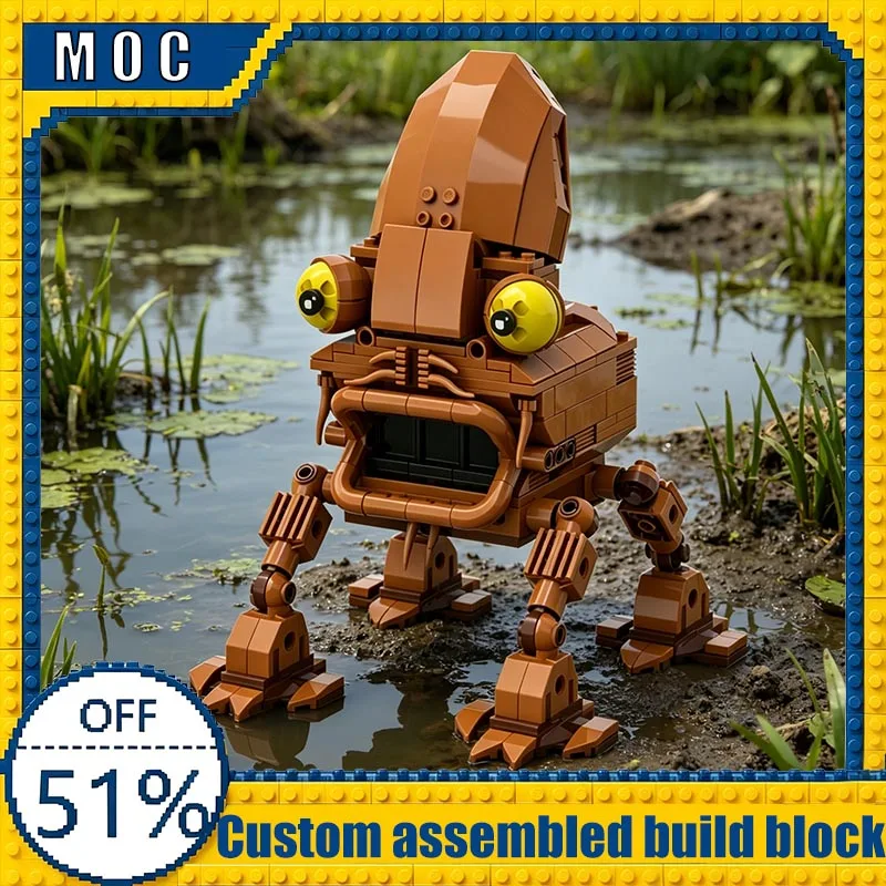 

318 Parts Sci-Fi Alien Creature Walker MOC Building Blocks Fantasy Monster Figure Model Creative Assembly Educational Toys Gifts