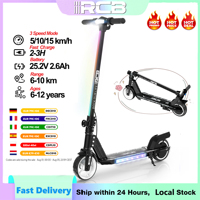 RCB R12 Electric Scooter for Kids Age 6-12, Colorful Lights, 6.5\