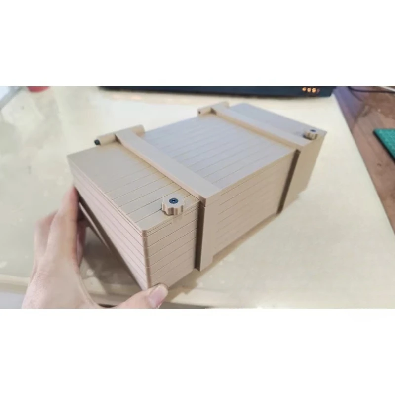 

For CROSSRC EMO XX XXL 1/6 Scale RC Rock Crawler Rear Battery Compartment Wood Grain Finish Upgraded Parts for Easy Installation