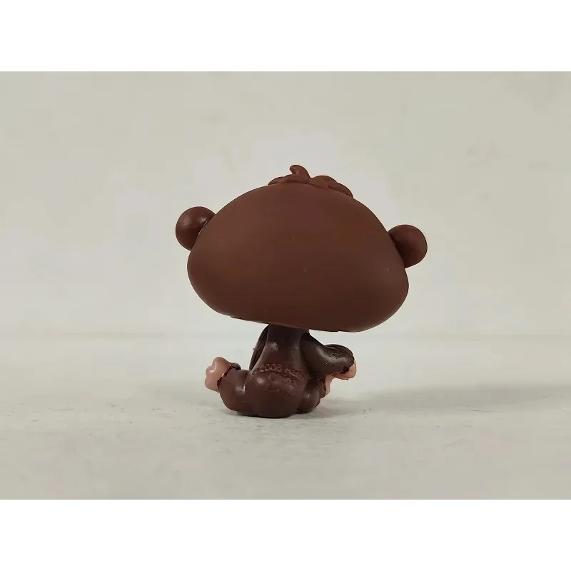 LPS Action Figure little pet shop Brown Monkey with Green eyes #7860 kid toy