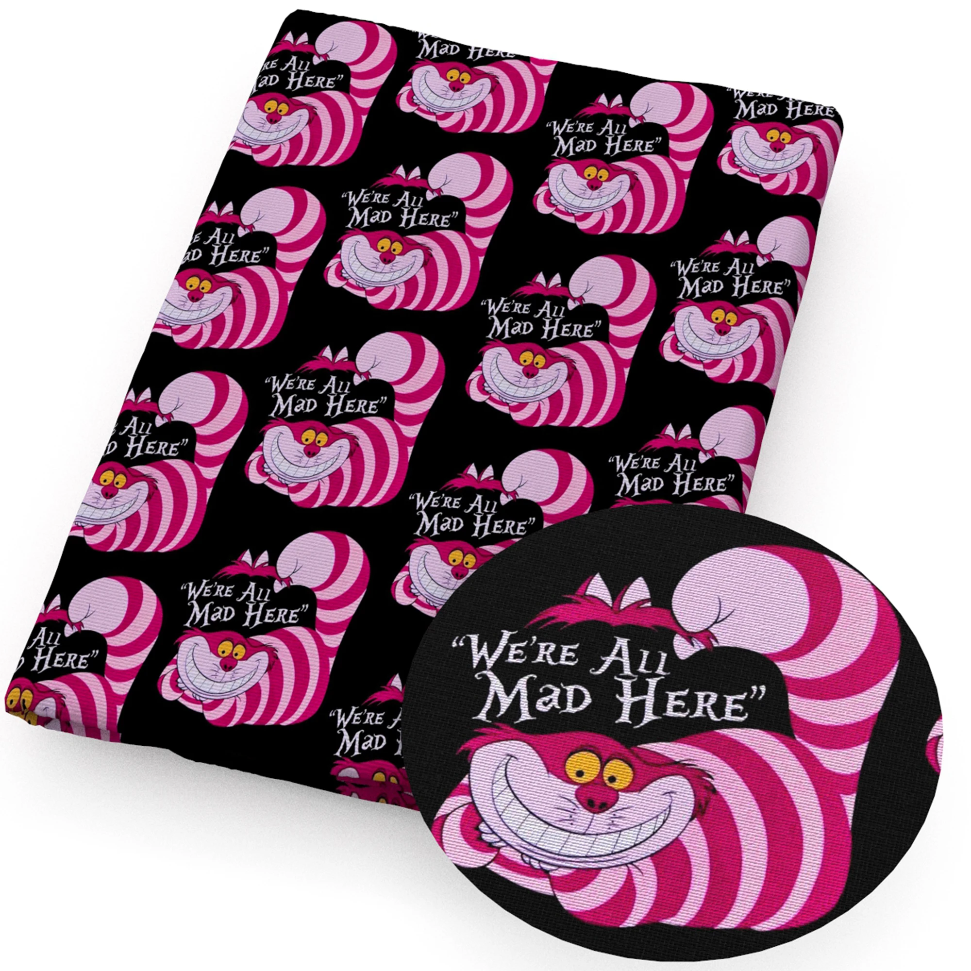 50*145 سنتيمتر أليس في بلاد العجائب البوليستر القطن/نسيج القطن الخالص الأنسجة الخياطة اللحف التطريز المواد الستار قماش ذاتي الصنع