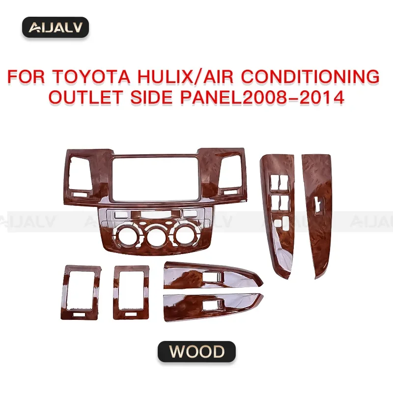 In stock New   Factory Price Accessories Car Plastic Dashboard Panel Cover for TOYOTA FORTUNER Hilux VIGO 2008-2014 Peach Wood I