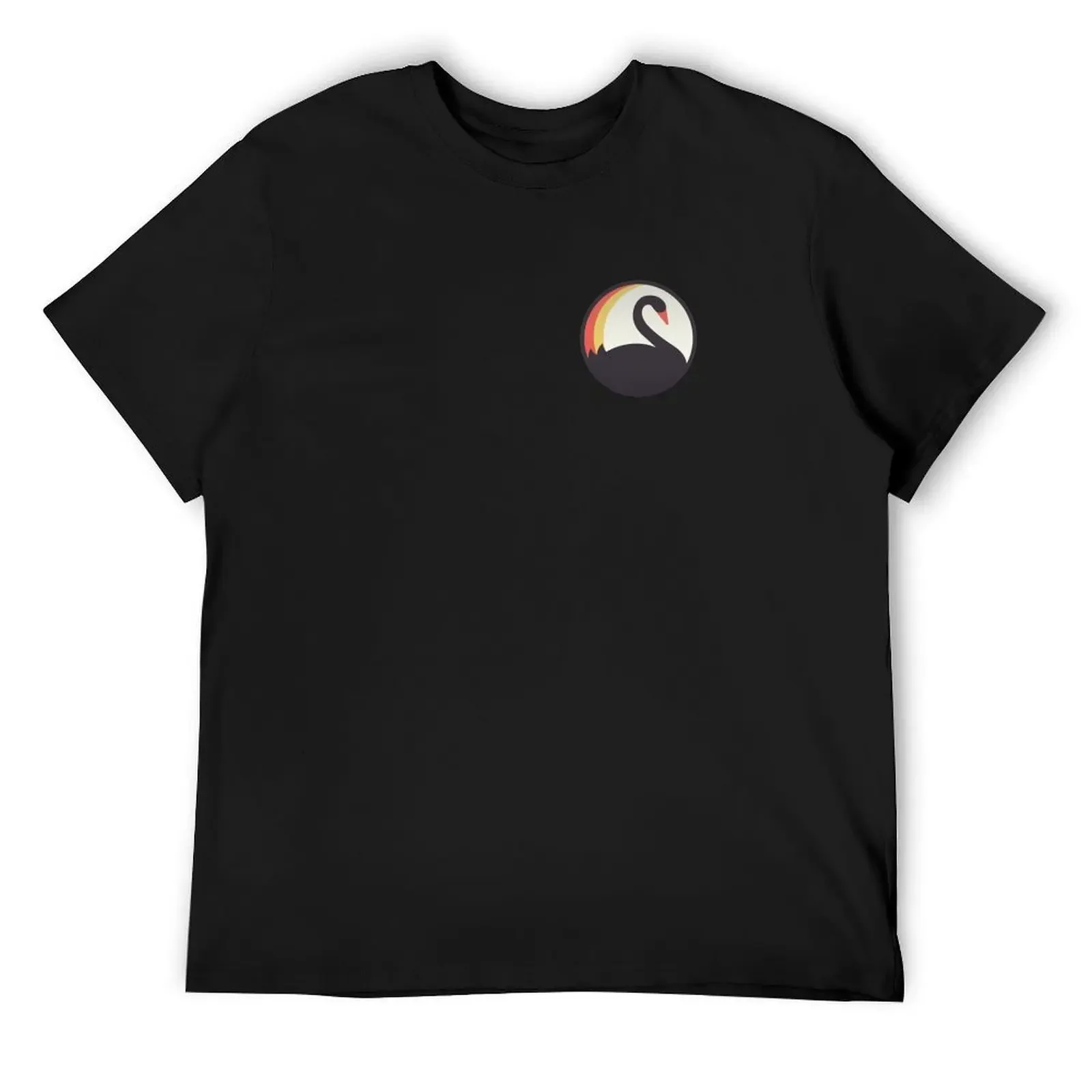 

Western Australia Swan Logo: A Vintage Black Swan Emblem T-Shirt quick-drying street wear mens t shirt graphic