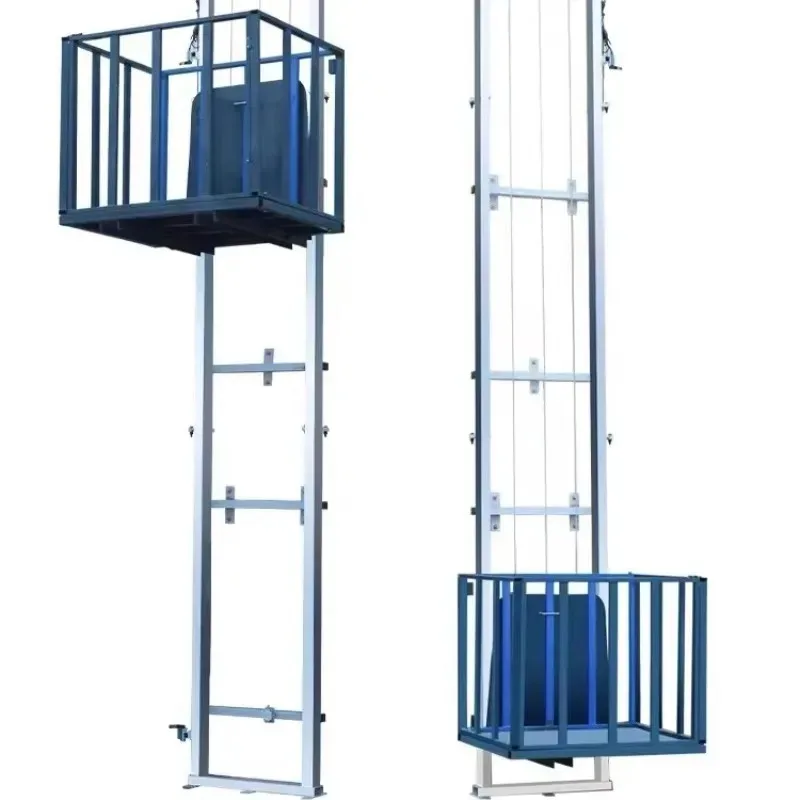 Rise 2M-7M Electric Goods Lift 500KG Capacity Home Warehouse Factory Freight Elevator Platform Automatic Control System