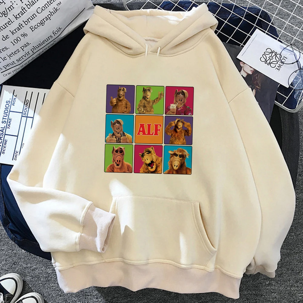 Alf Hoodies Vrouwen Zweet Y 2K Japanse Vintage Esthetische Kleding Trekt Vrouwelijke Winter Trui