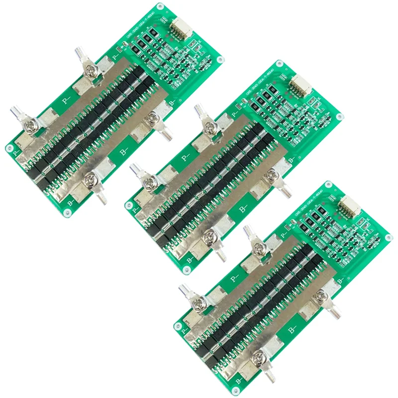 3X 4S 12V Lifepo4 плата защиты аккумулятора со сбалансированной зарядкой 150A непрерывная мощность 100A эквалайзер запуска автомобиля-ABJU