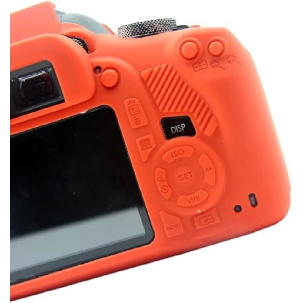 

Soft Silicone Protective Cover Protector Skin，For Canon EOS 1300D/1500D/ Rebel/T7/ T6 + free tempered film