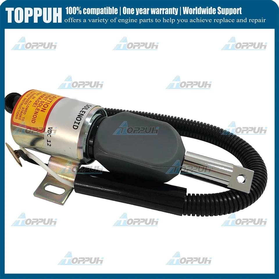 

12V Электромагнит отключения подачи топлива 54385992 IR12V для Ingersoll Rand P400WCU XP375WCU