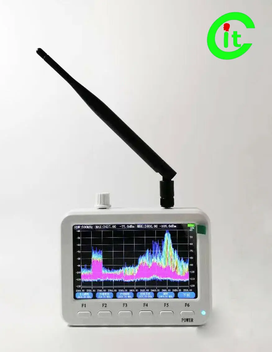 

XT-360-AT Portable Spectrum Analyzer Signal Measuring Instrument 30MHz~6000MHz 30MHz~6GHz Mircro USB Interface PC Connect