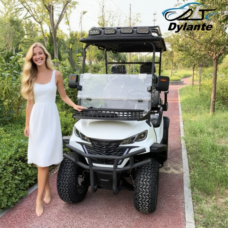 Sale Golf Cart 4 Seater Electric Golf Cart With 14 Inch Aluminum Wheels 30% Max Driving Slope All-Terrain off-Road Vehicle