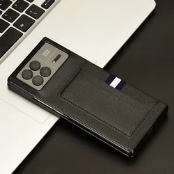 Full Protection Folding Phone Case, Luxury PU Cover for Xiaomi Mix Fold 3, Add-in Card Hard PC Back Cover