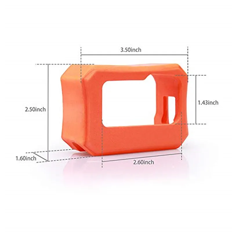 Funda flotante naranja para Gopro Hero 12, 11, 10, 9, 8, cubierta protectora para buceo, accesorios para Cámara de Acción