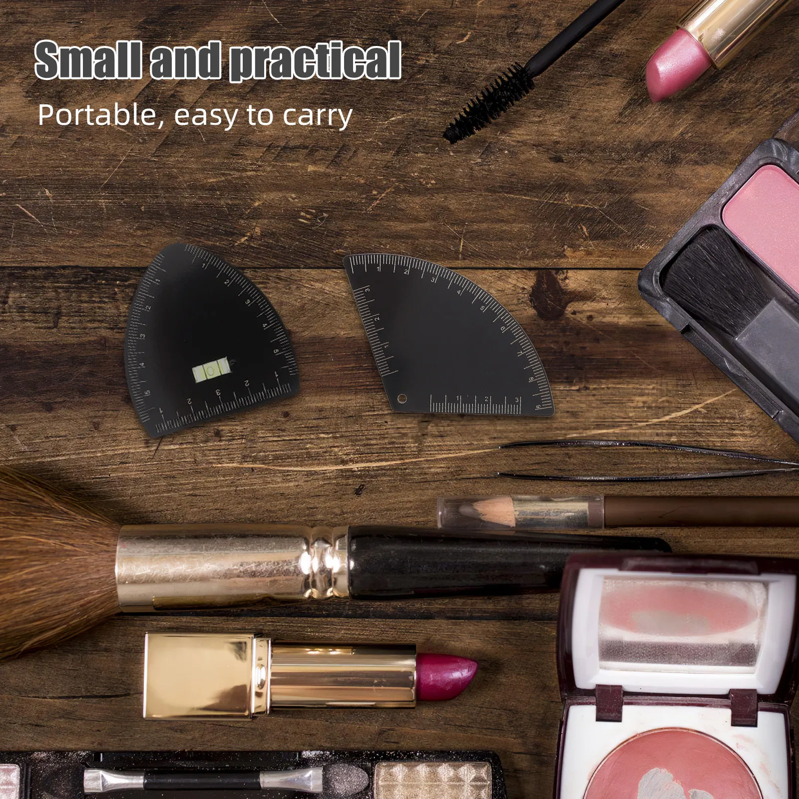 

Набор из 3-х линеек для разметки бровей: точный измерительный инструмент, портативный комплект для быстрого рисования бровей для женщин, черный