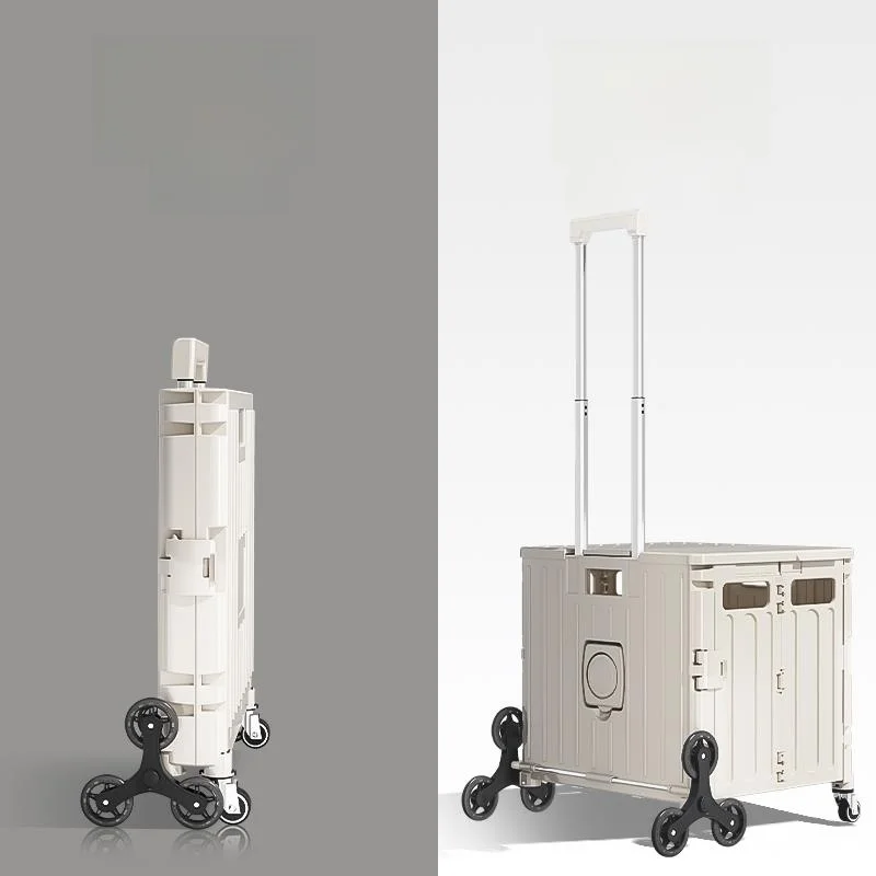 Portable  Shopping Cart Vegetable Buying Car Hand Pull Rod Precise Small Push Cart Household Convenient Carry All Bag