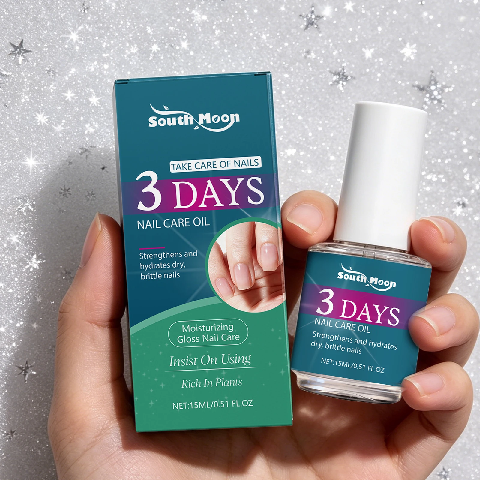 Plant-Based Formula Nail Care Oil Repair Brittle Nails Reduce Cracking Cuticles Enhance Toughness Nail Treatment Nail Hardener