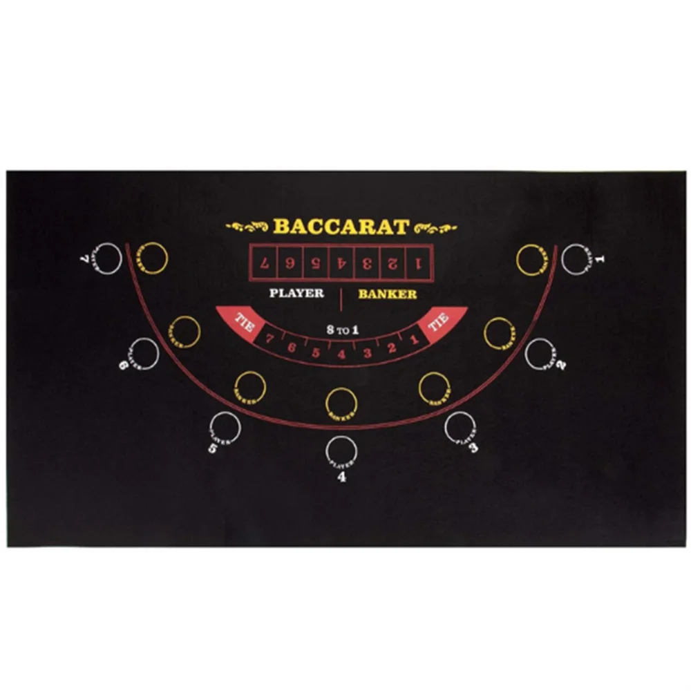 

Thickened Professional Baccarat Poker Mat Rubber Anti-slip Casino Poker Mahjong Game Table Mat for Entertainment Accessories