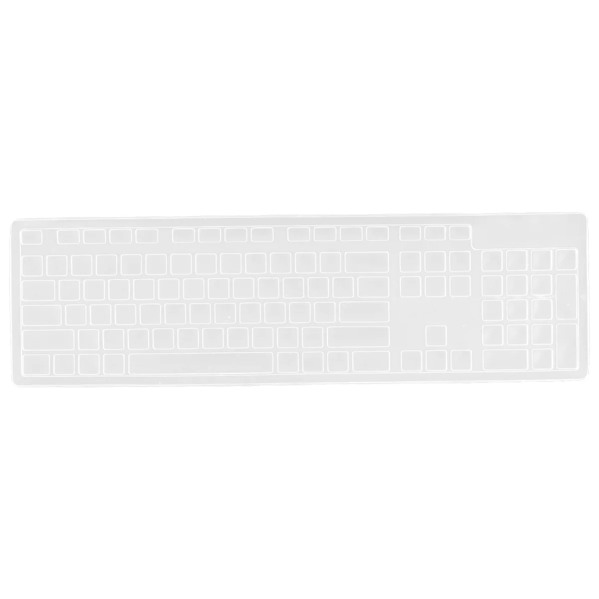 

Wired Keyboard Protector Silicone Chocolate Shape Cover Number Transparent Protective Anti-dust