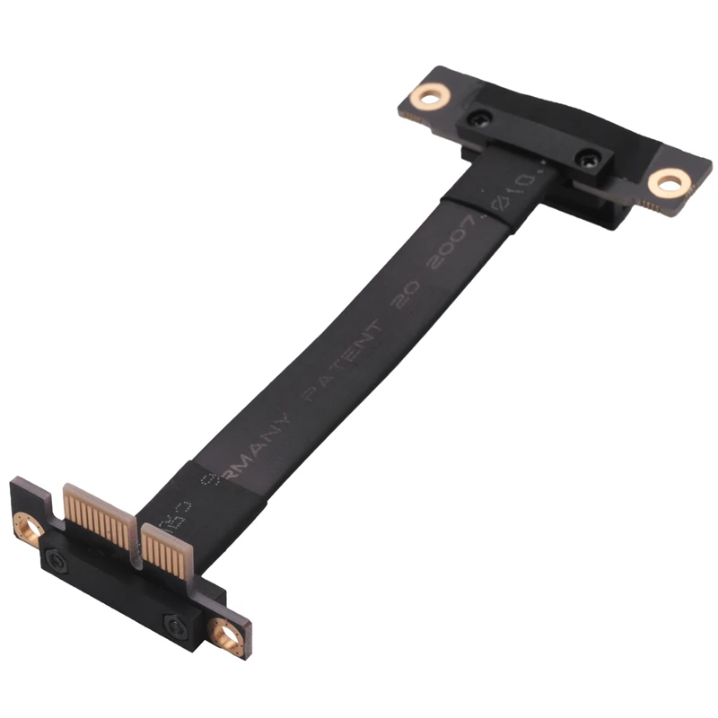 PCIE Cable Dual 90 Degree Right Angle PCIe 3.0 X1 to X1 Cable 10cm