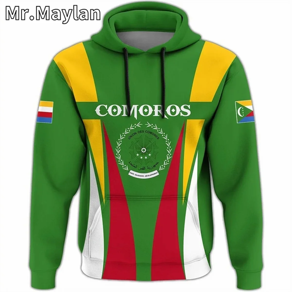 AFRICAN HOODIE Country COMOROS Flag 3D Printed Unisex Hoodies Men/Women Streetwear Zip Pullover Casual Jacket Tracksuits XY-878