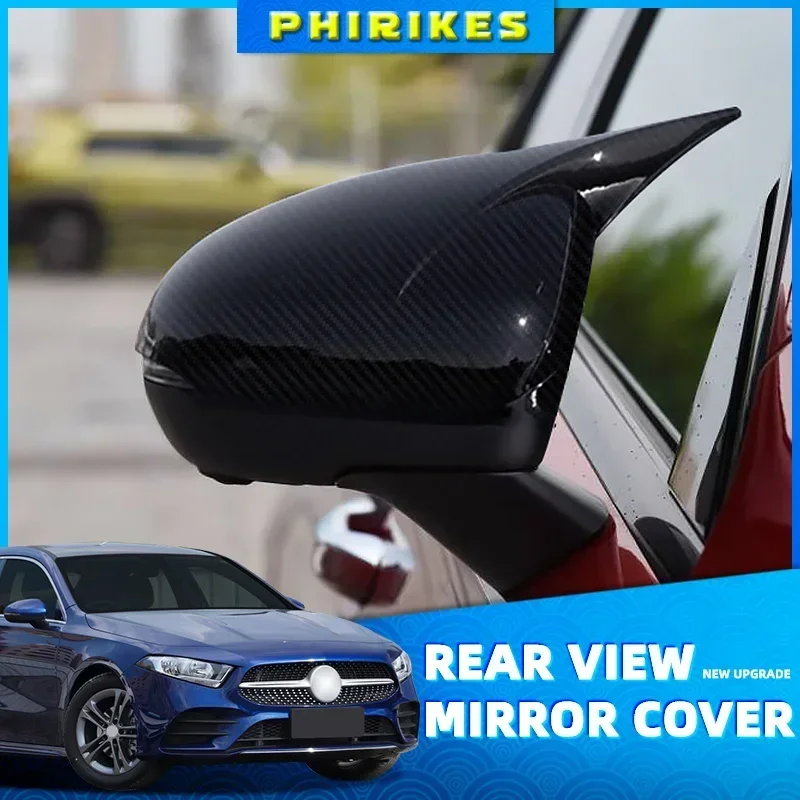 Car Styling Rearview Mirror Cover For Mercedes Benz A Class W177 2018 A180 A200 Modified Mirror Cover Protective Decoration