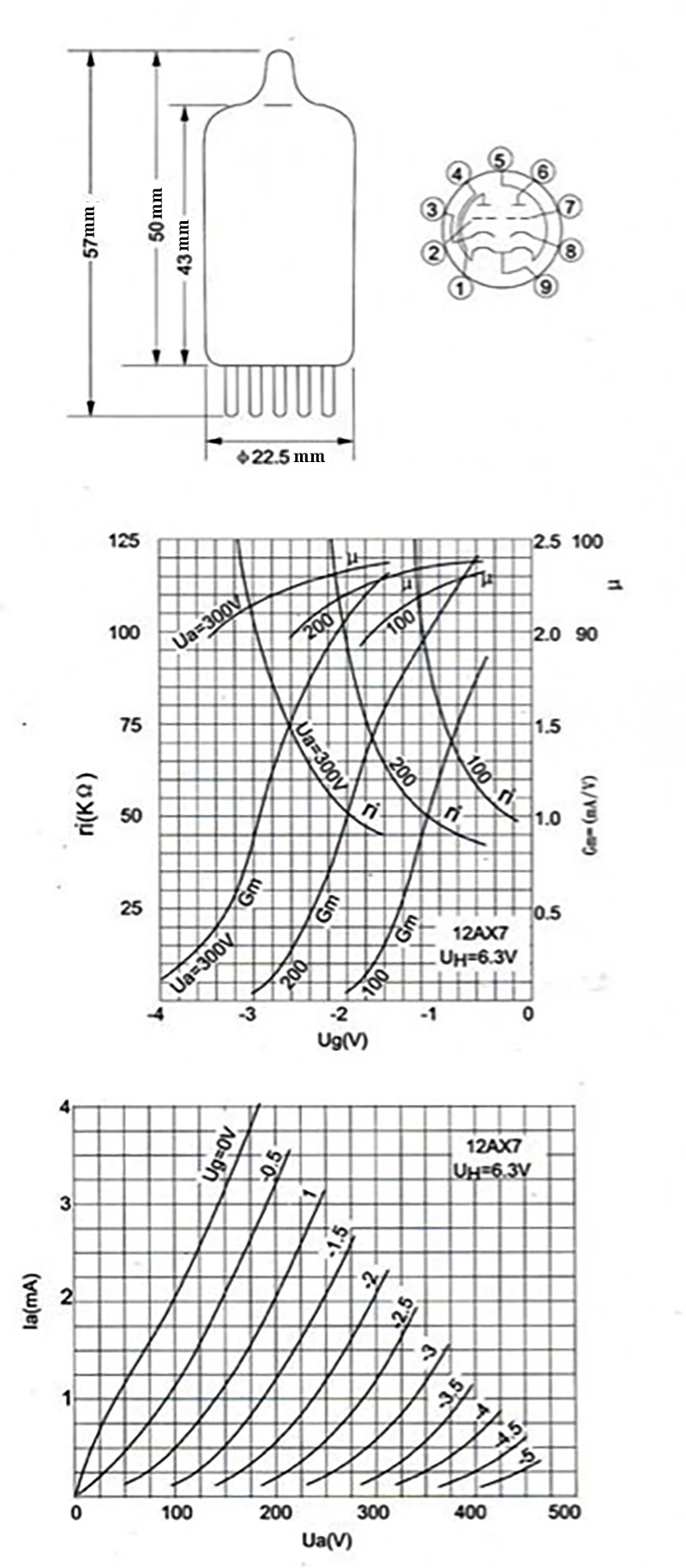 12AX7B 12AU7 12AT7 Shuguang 真空管は、チューブプリアンプ HIFI