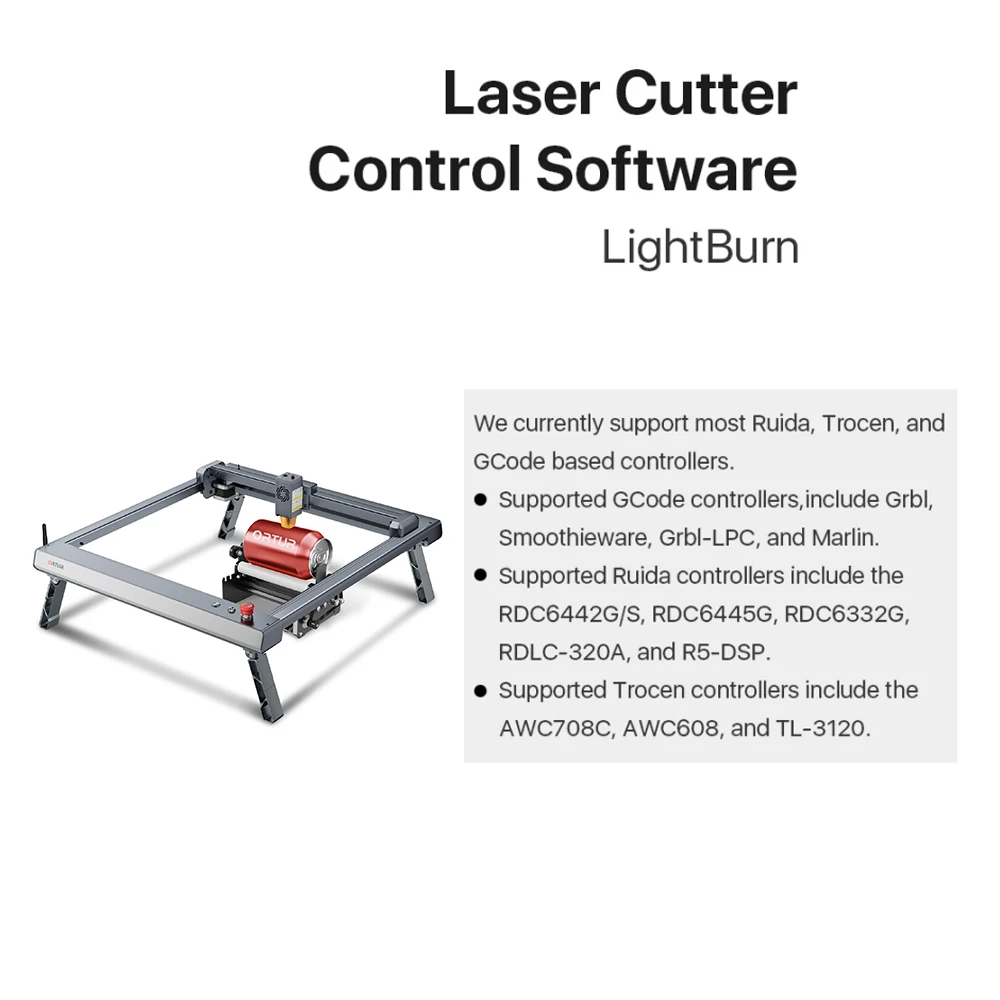 LightBurn Gcode License Key Control Software LightBurn for Laser Engraving Machine Support Mac Windows System